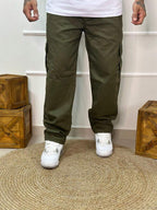 Calça Cargo Masculina em Sarja, Modelagem Oversized