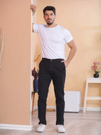 Calça Masculina em Sarja com Elastano Estilo Alfaiataria