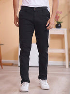 Calça Masculina em Sarja com Elastano Estilo Alfaiataria