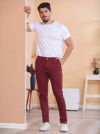 Calça Masculina em Sarja com Elastano Estilo Alfaiataria