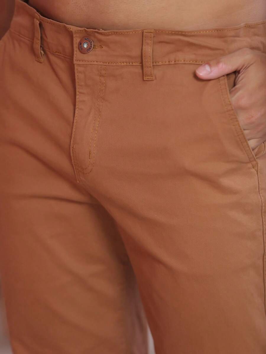 Calça Masculina em Sarja com Elastano Estilo Alfaiataria