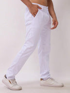Calça Masculina em Sarja com Elastano Estilo Alfaiataria