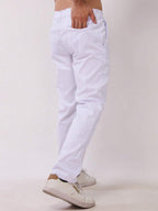 Calça Masculina em Sarja com Elastano Estilo Alfaiataria