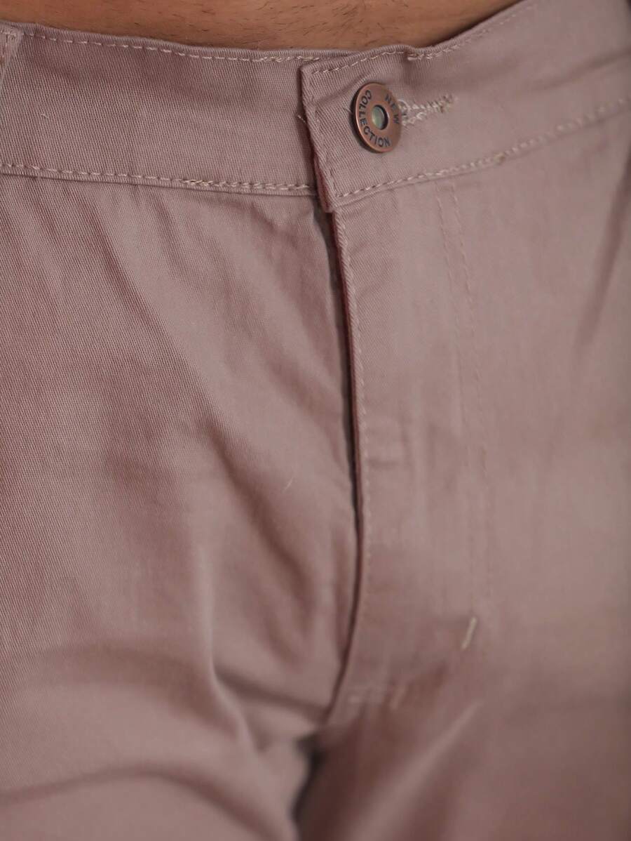 Calça Masculina em Sarja com Elastano Estilo Alfaiataria