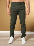 Calça Masculina em Sarja com Elastano Estilo Alfaiataria