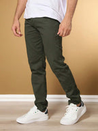 Calça Masculina em Sarja com Elastano Estilo Alfaiataria