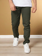 Calça Masculina em Sarja com Elastano Estilo Alfaiataria