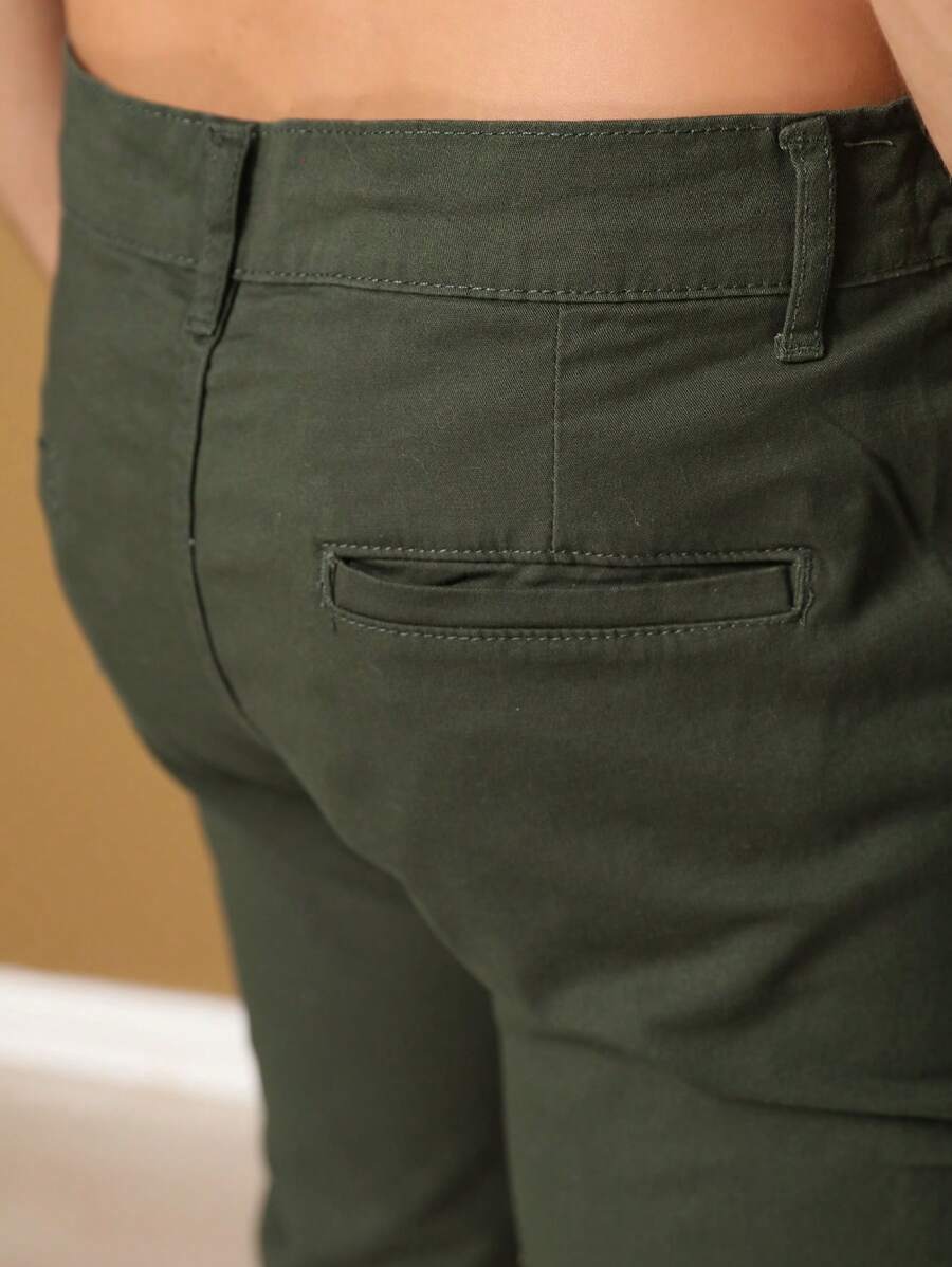 Calça Masculina em Sarja com Elastano Estilo Alfaiataria
