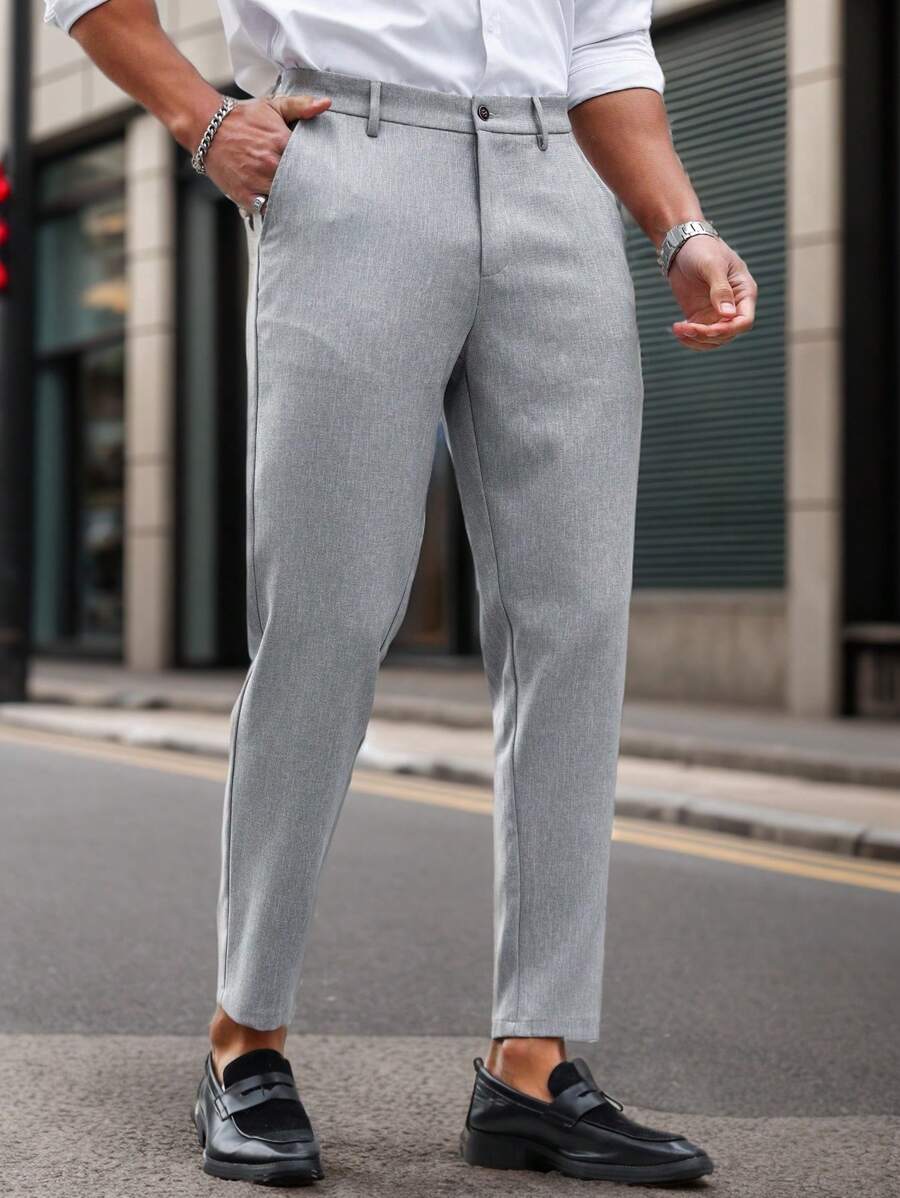 Calças Skinny De Terno De Negócios Para Homens