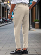 Calças Skinny De Terno De Negócios Para Homens
