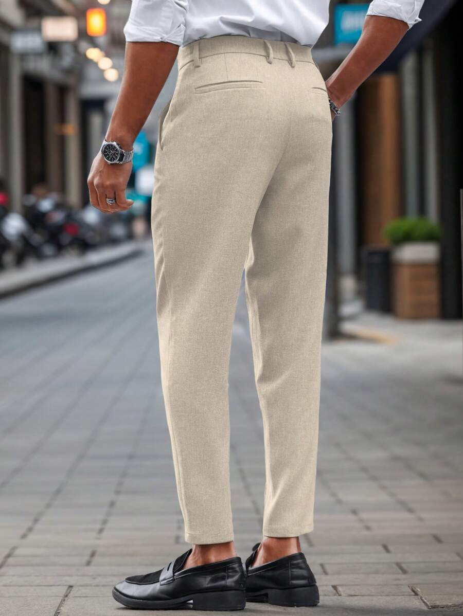 Calças Skinny De Terno De Negócios Para Homens