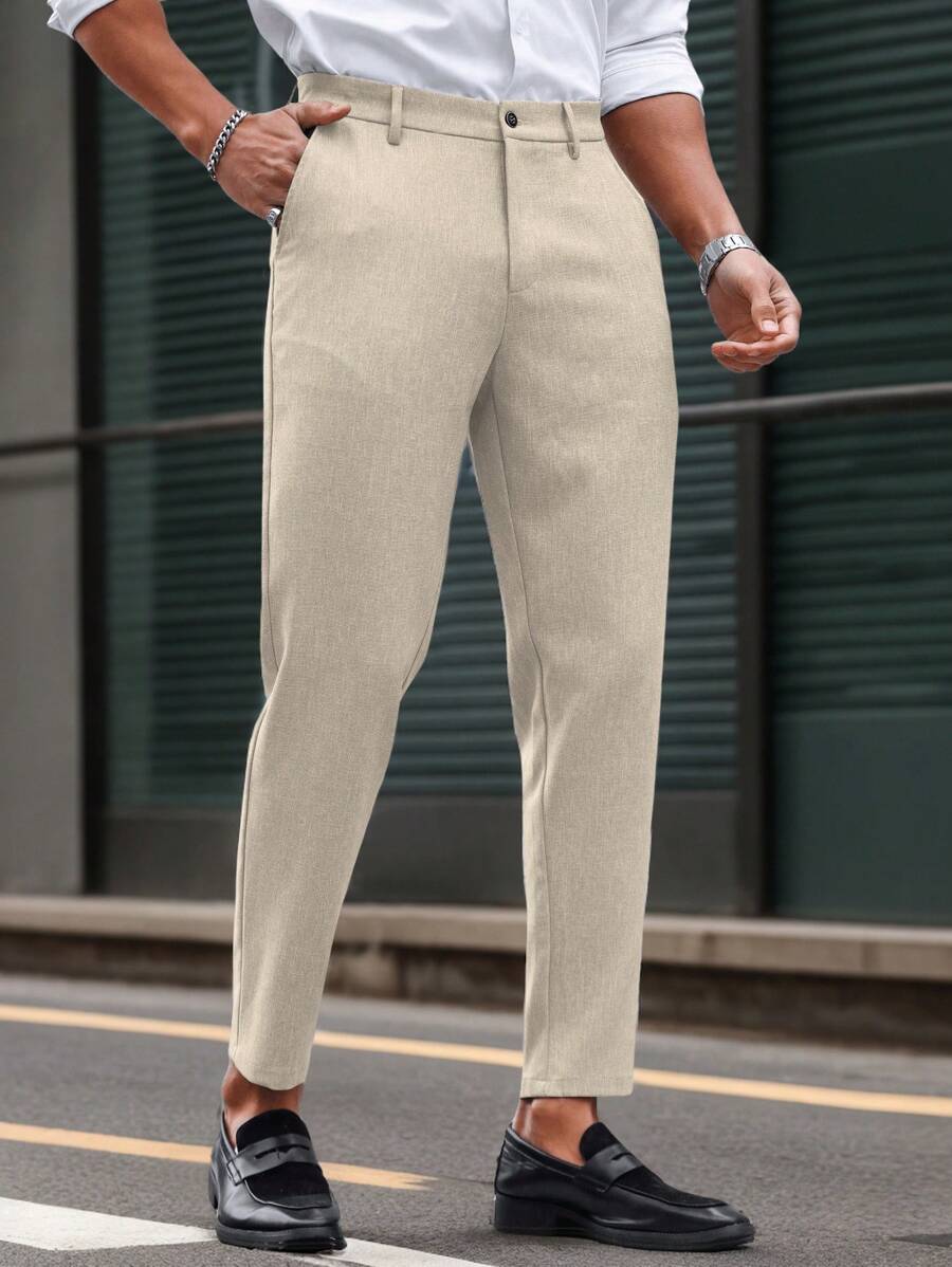 Calças Skinny De Terno De Negócios Para Homens