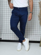Calça Masculina Sarja Skinny com Lycra