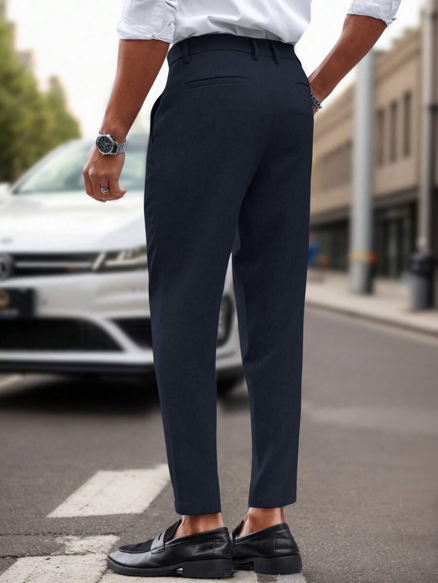Calças Skinny De Terno De Negócios Para Homens