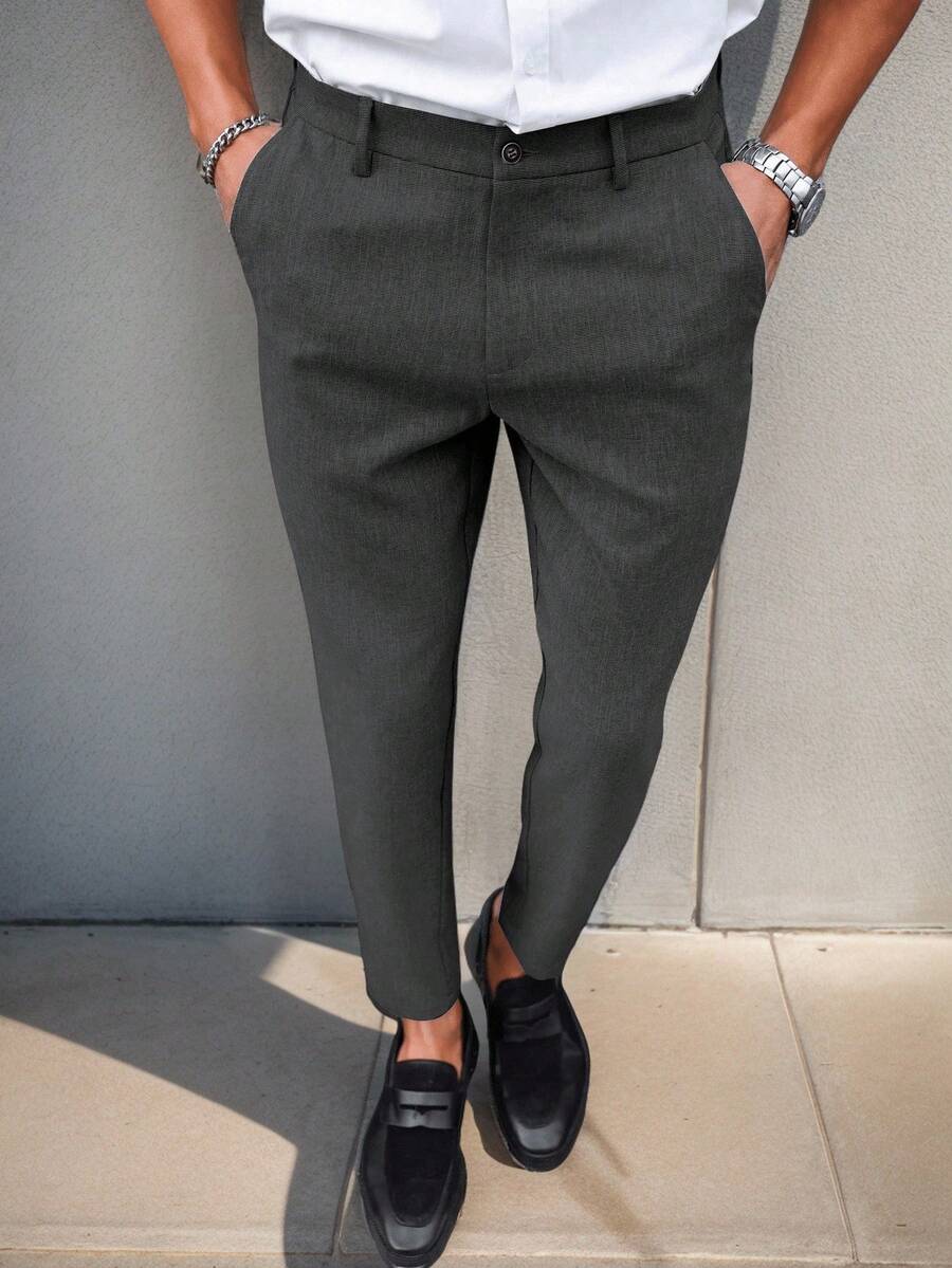 Calças Skinny De Terno De Negócios Para Homens