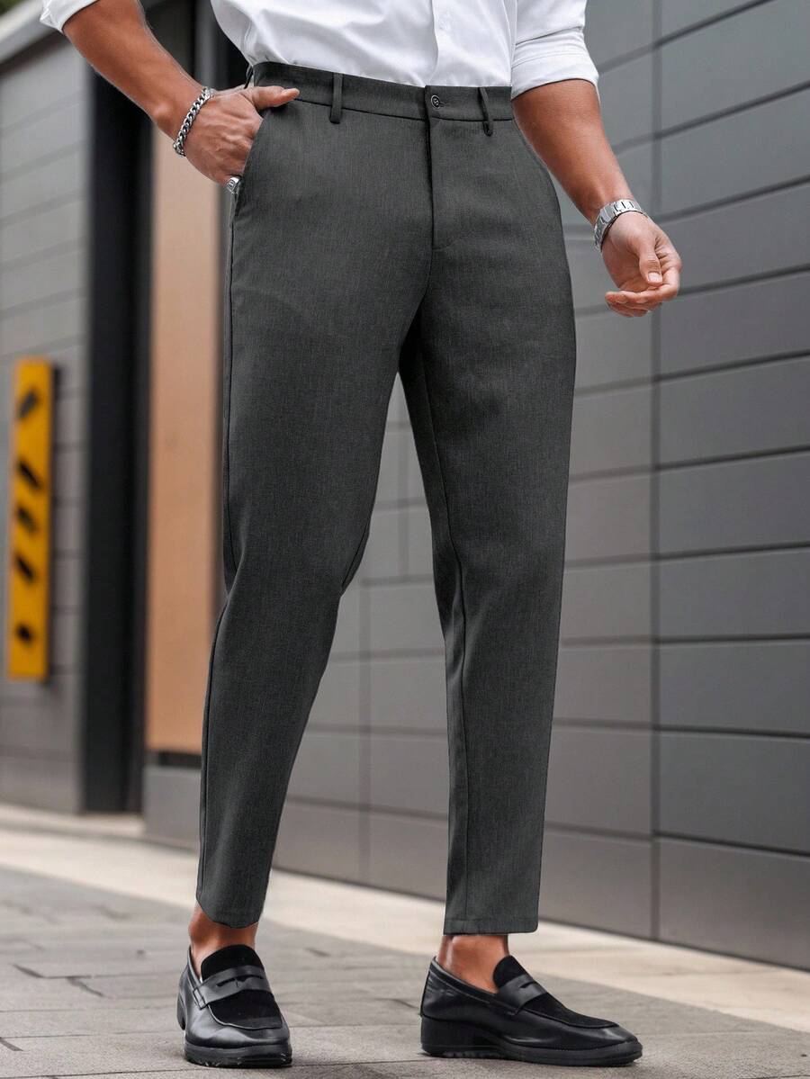 Calças Skinny De Terno De Negócios Para Homens