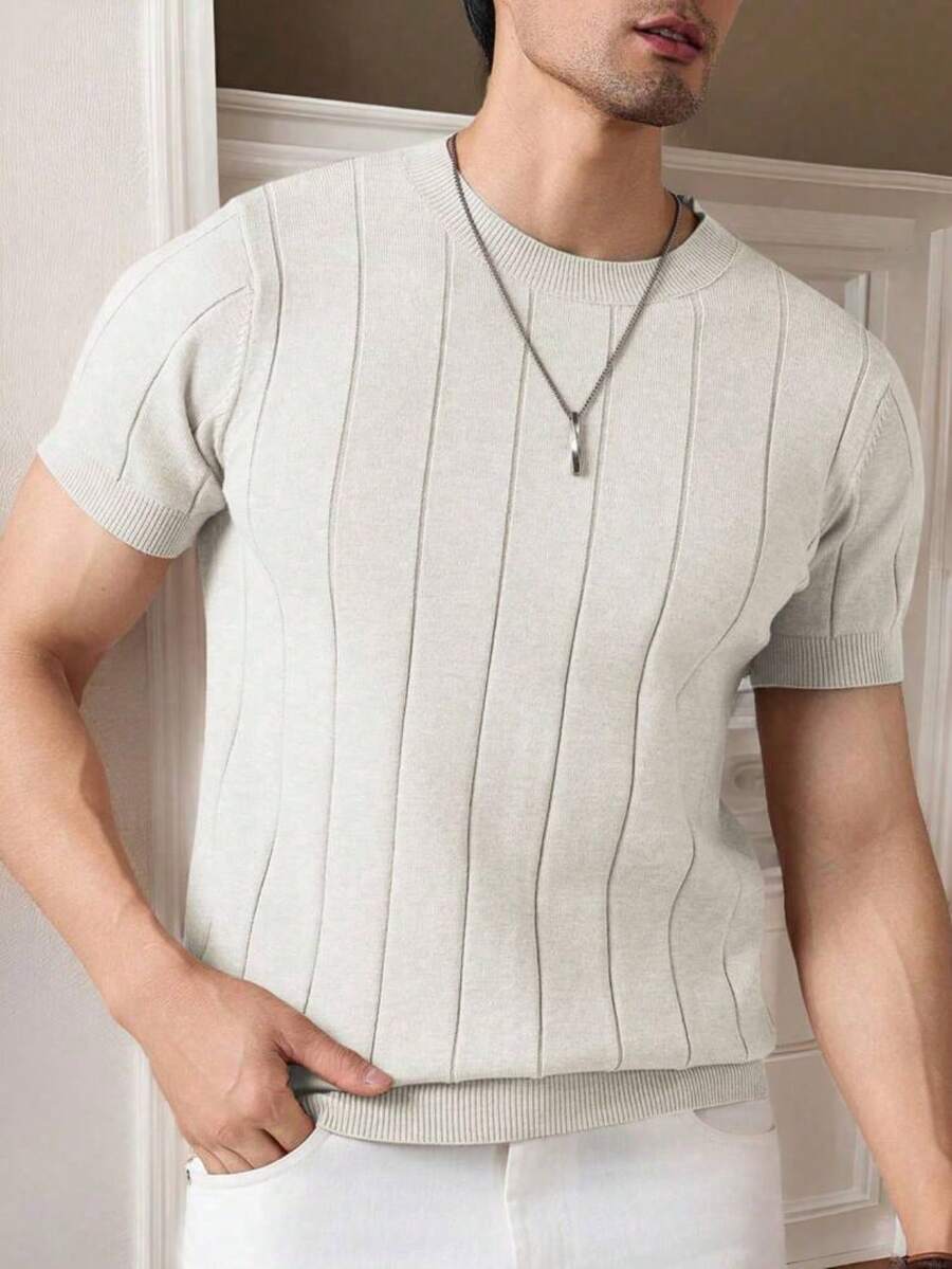 Camiseta Básica Masculina Malha