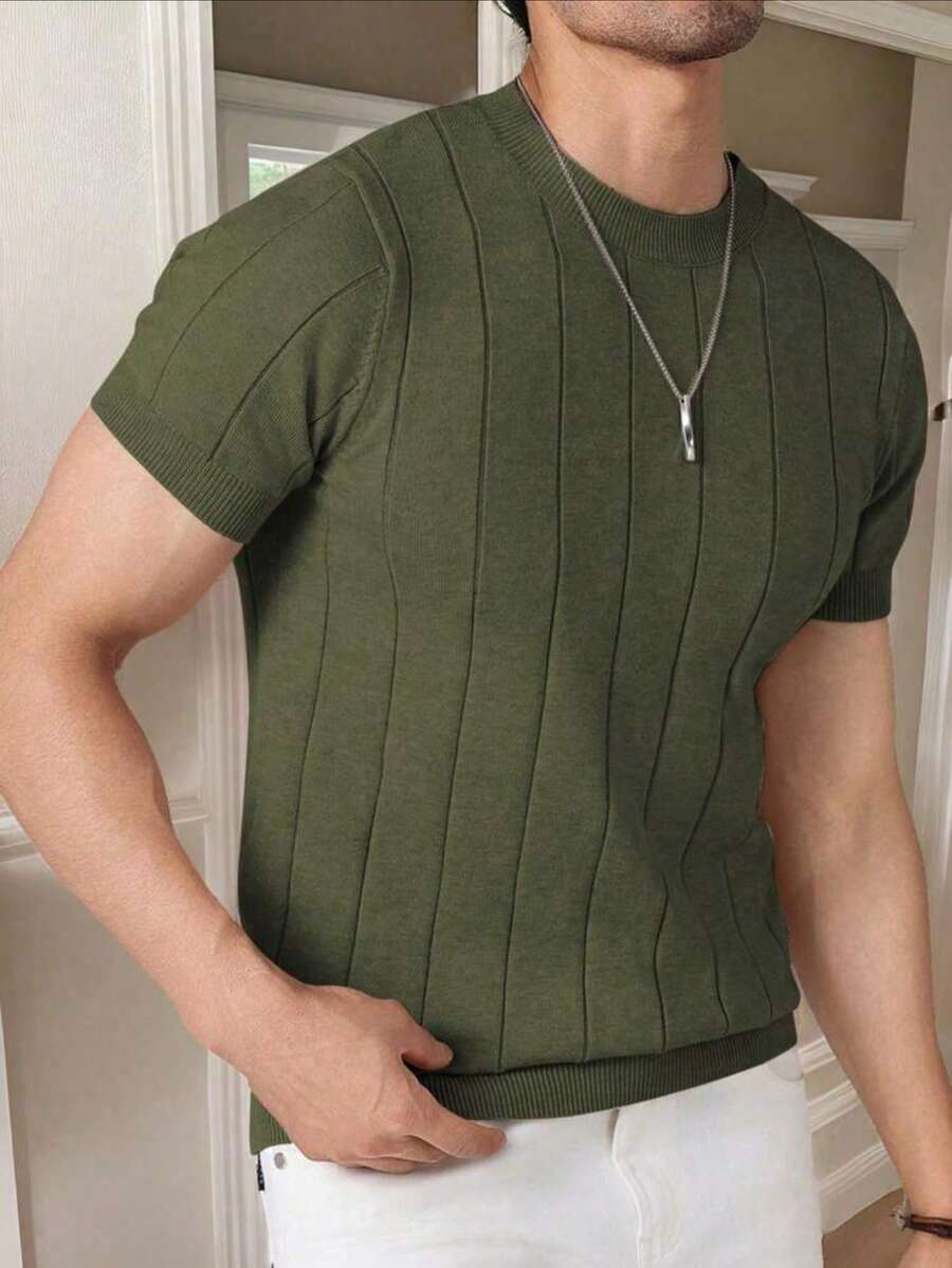 Camiseta Básica Masculina Malha