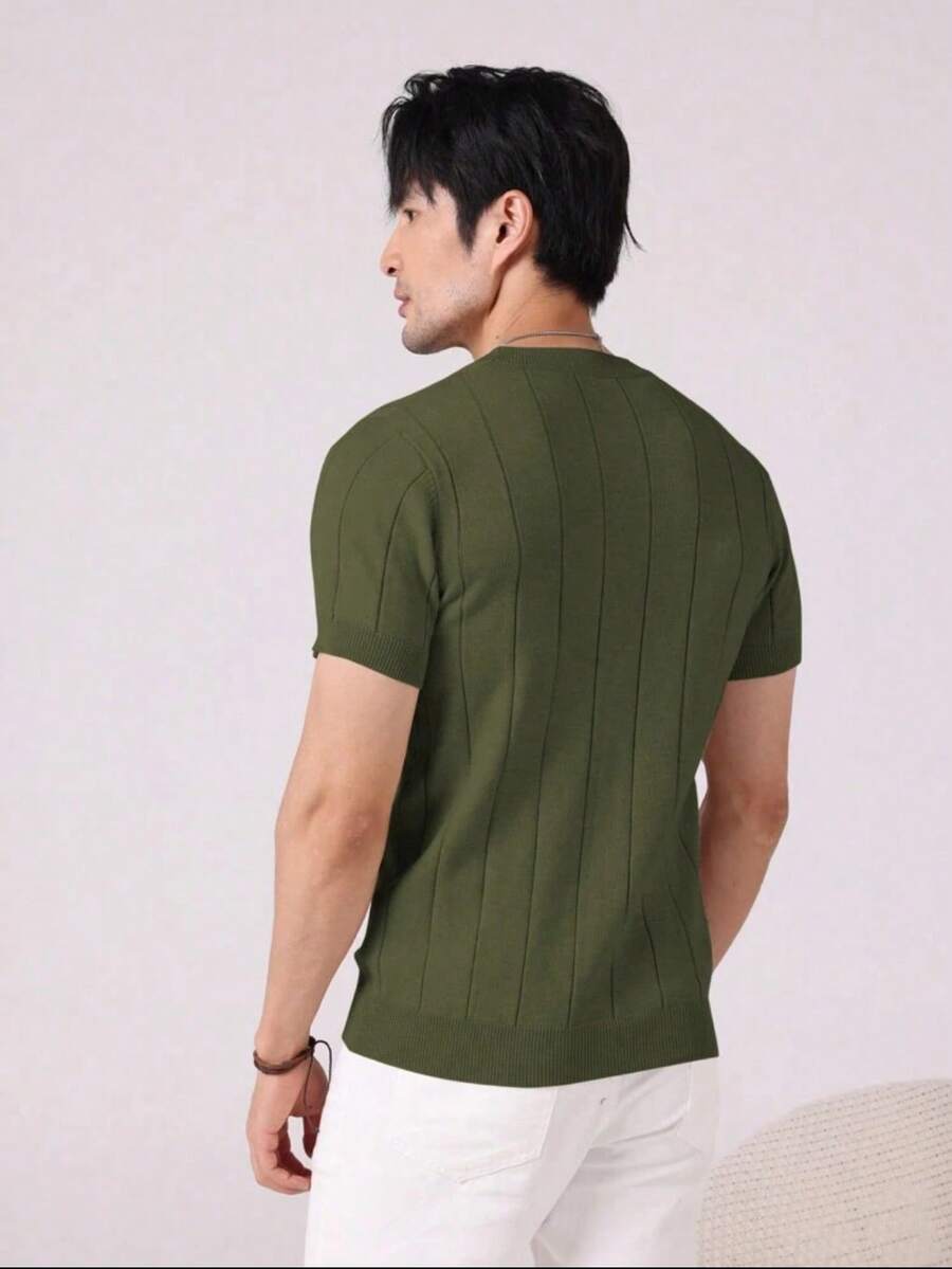 Camiseta Básica Masculina Malha