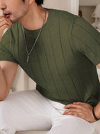 Camiseta Básica Masculina Malha
