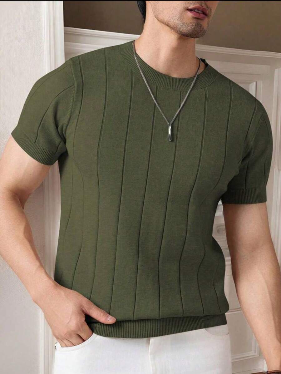 Camiseta Básica Masculina Malha