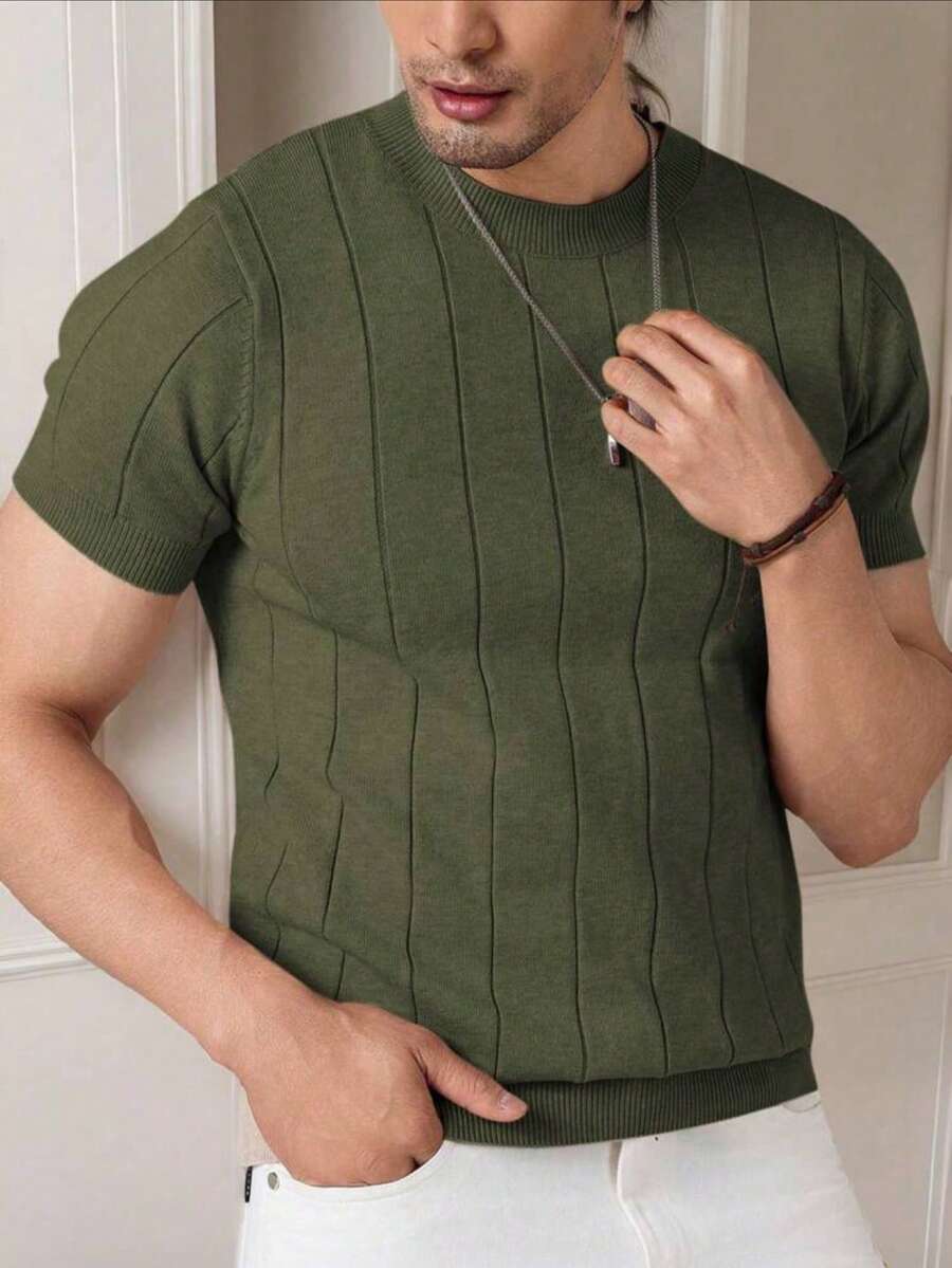 Camiseta Básica Masculina Malha