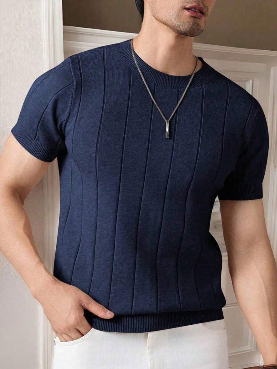 Camiseta Básica Masculina Malha