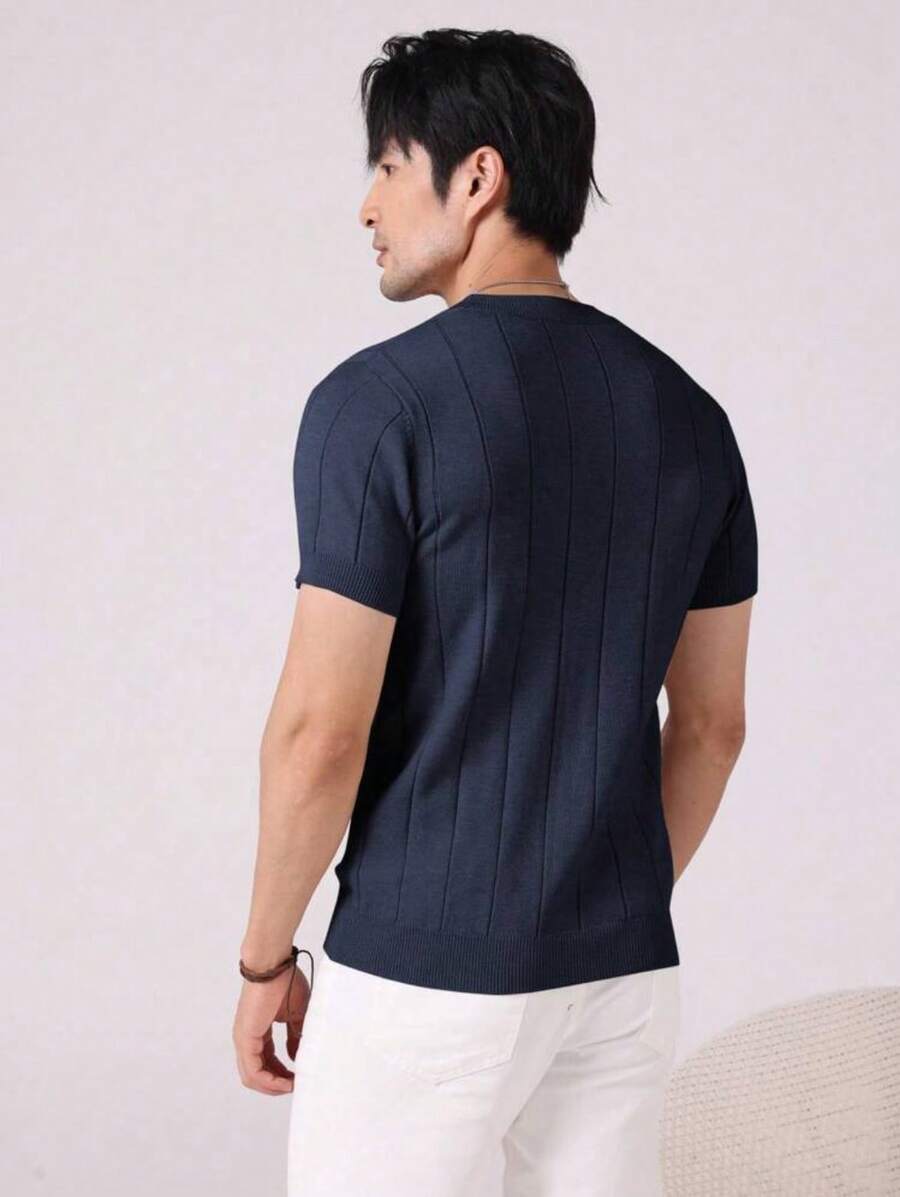 Camiseta Básica Masculina Malha