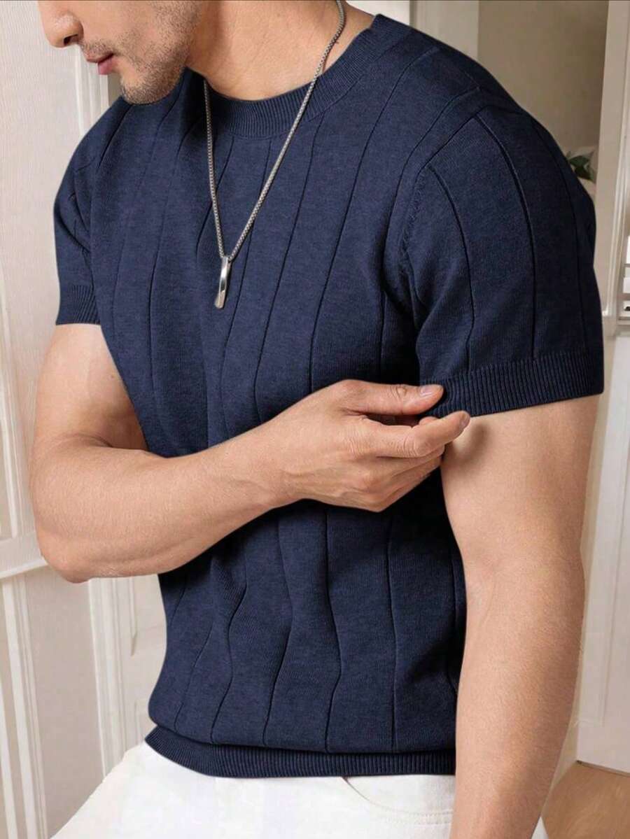 Camiseta Básica Masculina Malha