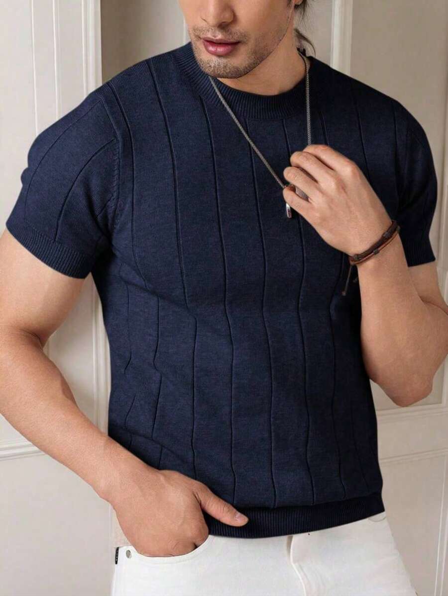 Camiseta Básica Masculina Malha