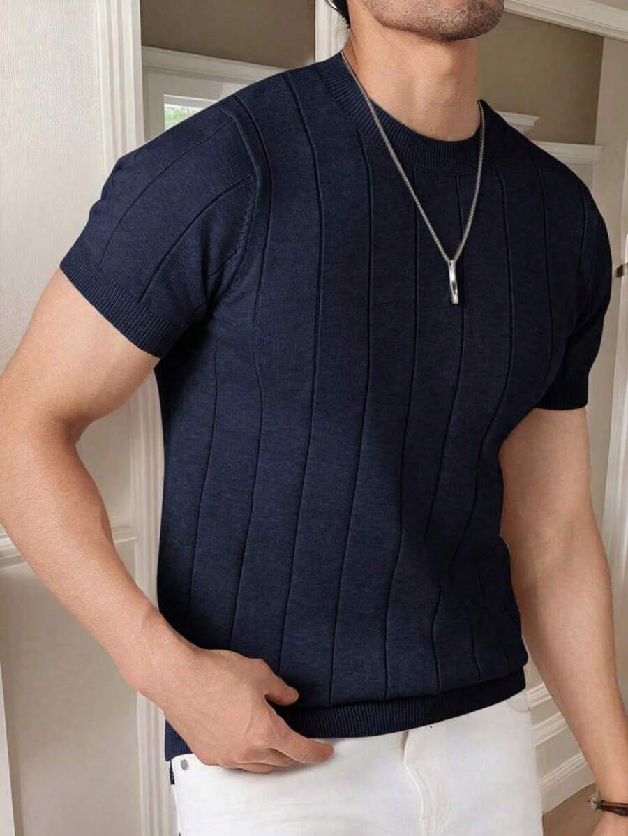 Camiseta Básica Masculina Malha
