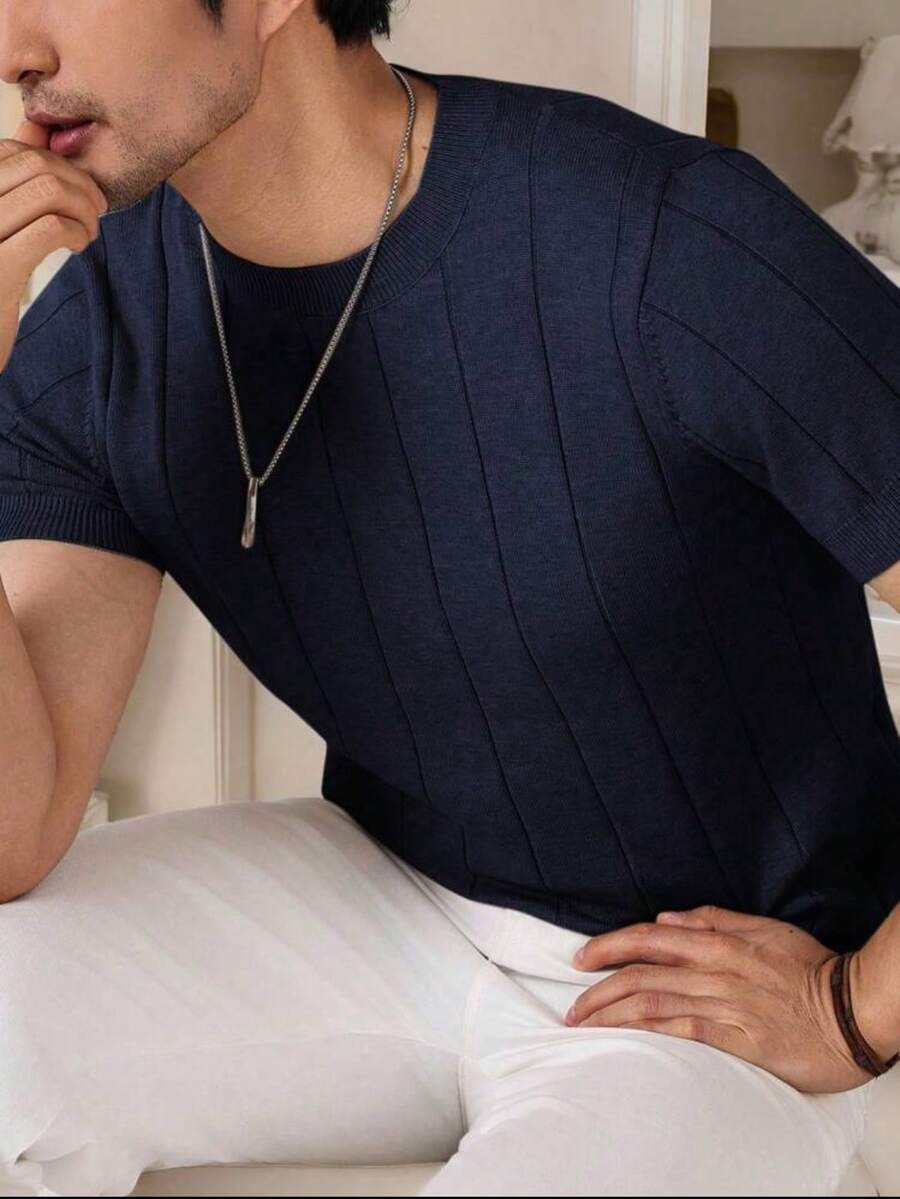 Camiseta Básica Masculina Malha