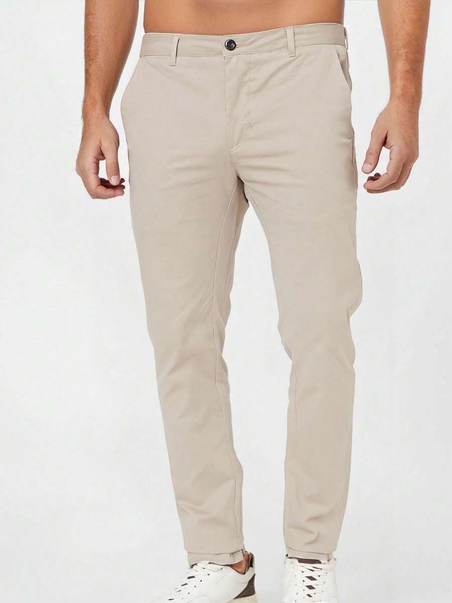 Calça Masculina Sarja Skinny com Lycra