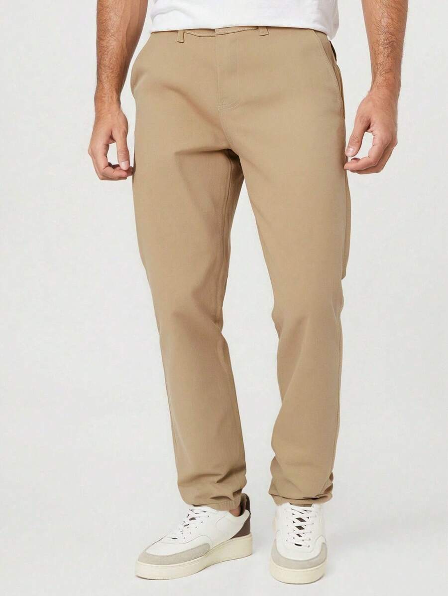 Calça Masculina Sarja Skinny com Lycra