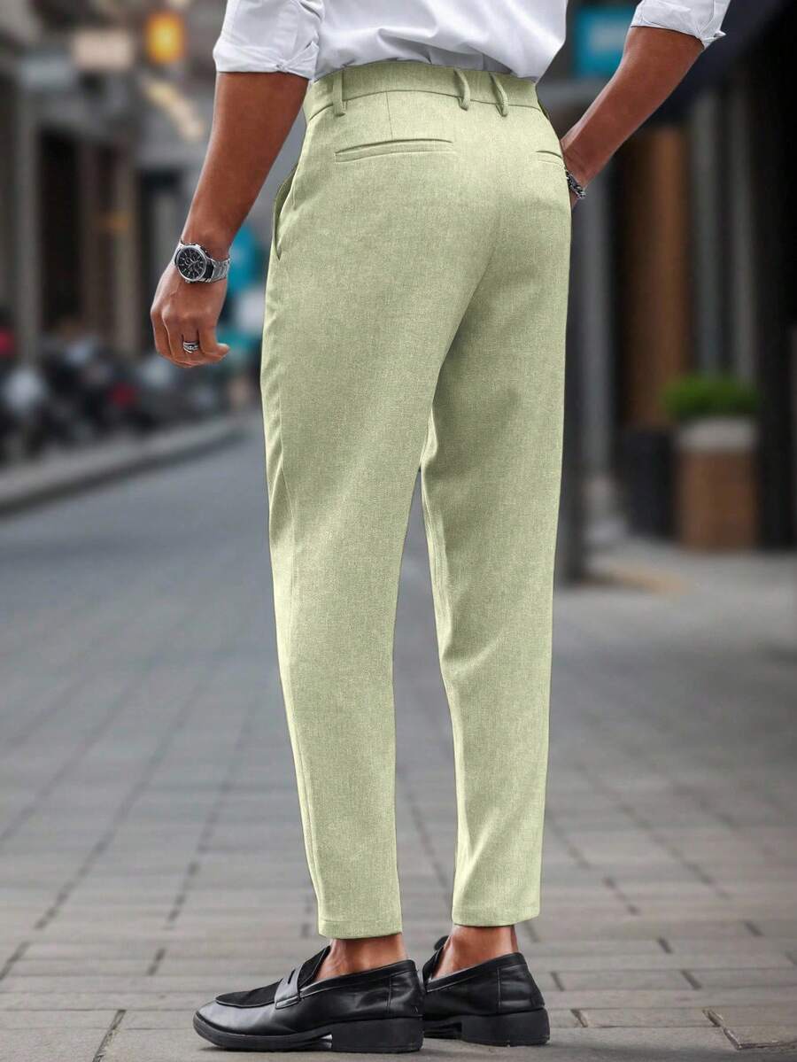 Calças Skinny De Terno De Negócios Para Homens