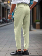 Calças Skinny De Terno De Negócios Para Homens