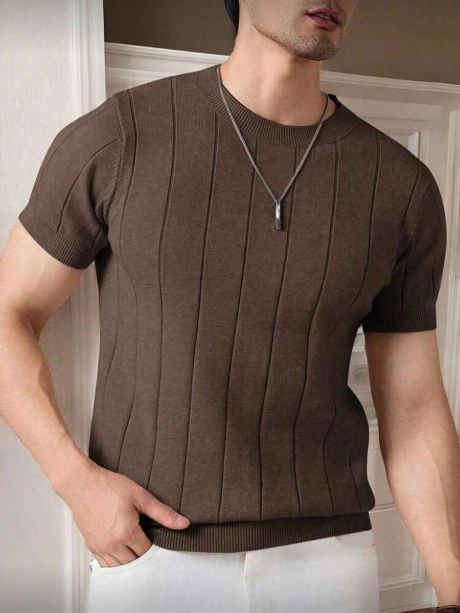 Camiseta Básica Masculina Malha