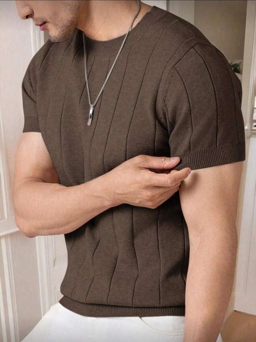 Camiseta Básica Masculina Malha