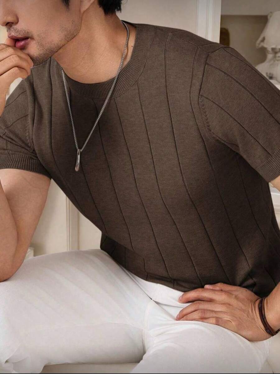 Camiseta Básica Masculina Malha