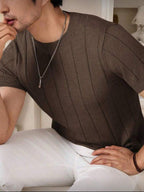 Camiseta Básica Masculina Malha