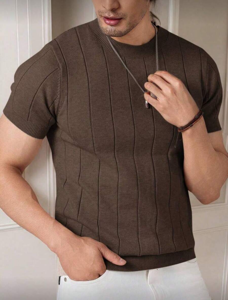 Camiseta Básica Masculina Malha