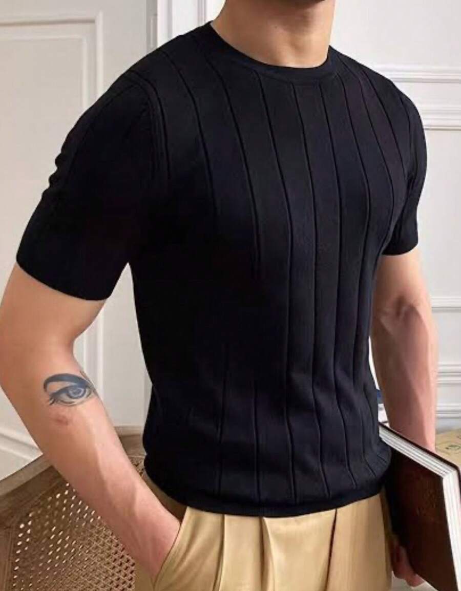 Camiseta Básica Masculina Malha