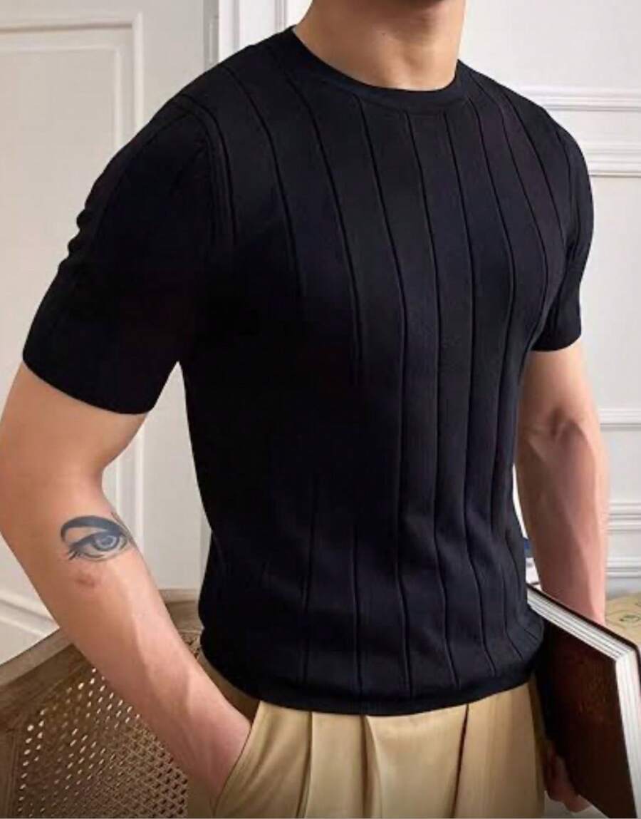 Camiseta Básica Masculina Malha