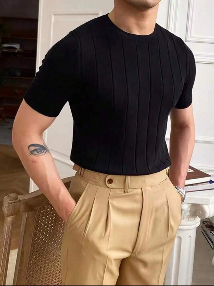 Camiseta Básica Masculina Malha