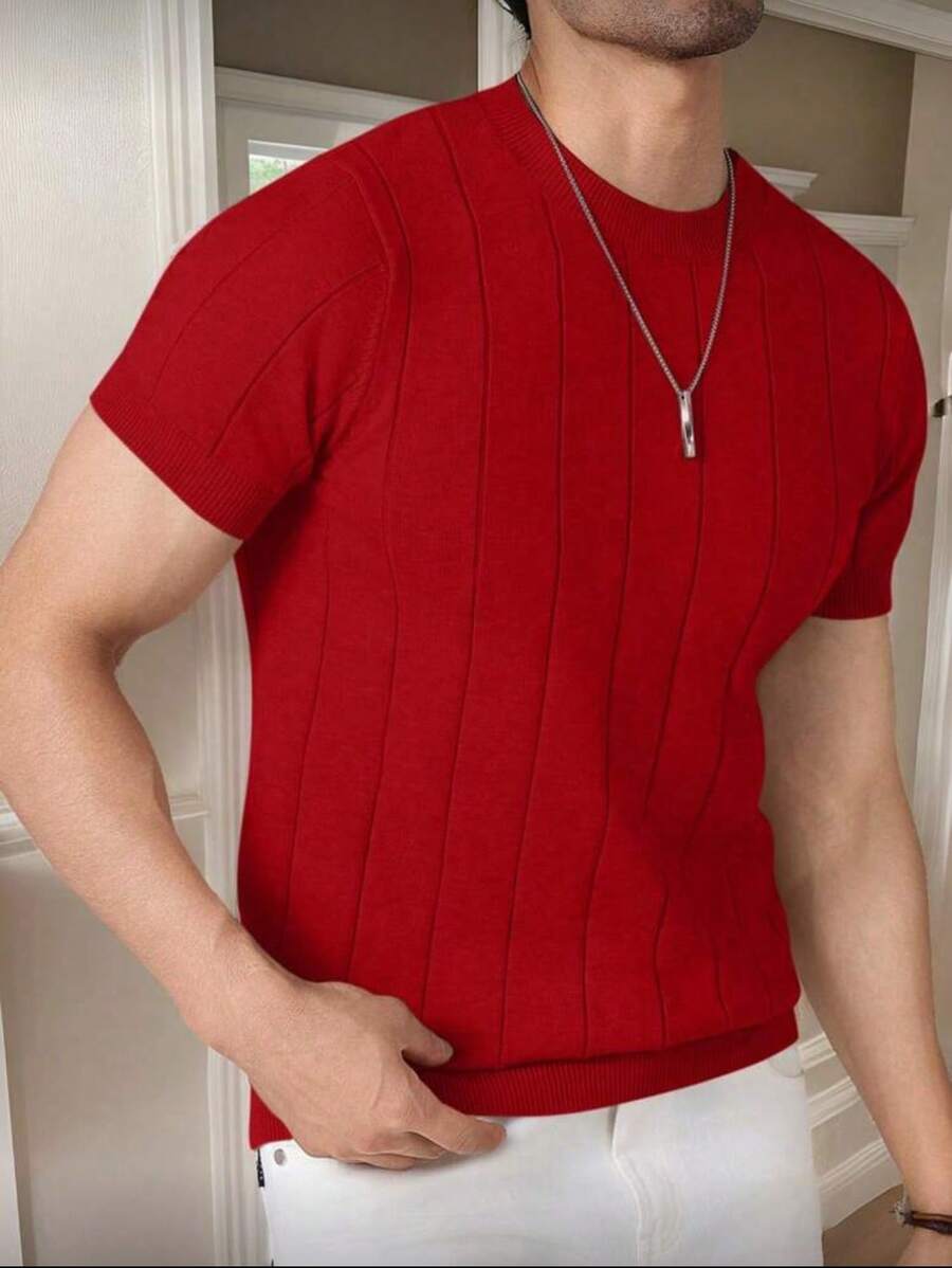Camiseta Básica Masculina Malha