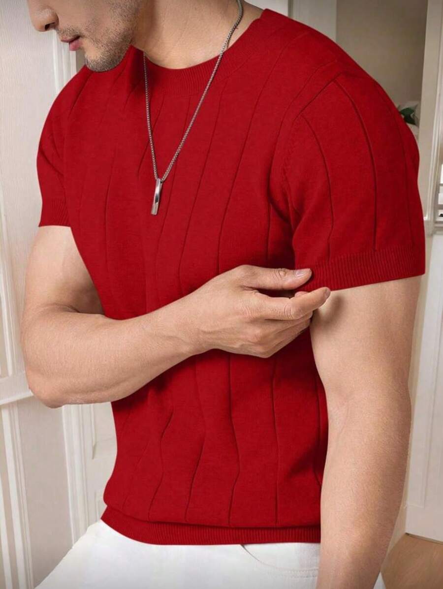 Camiseta Básica Masculina Malha