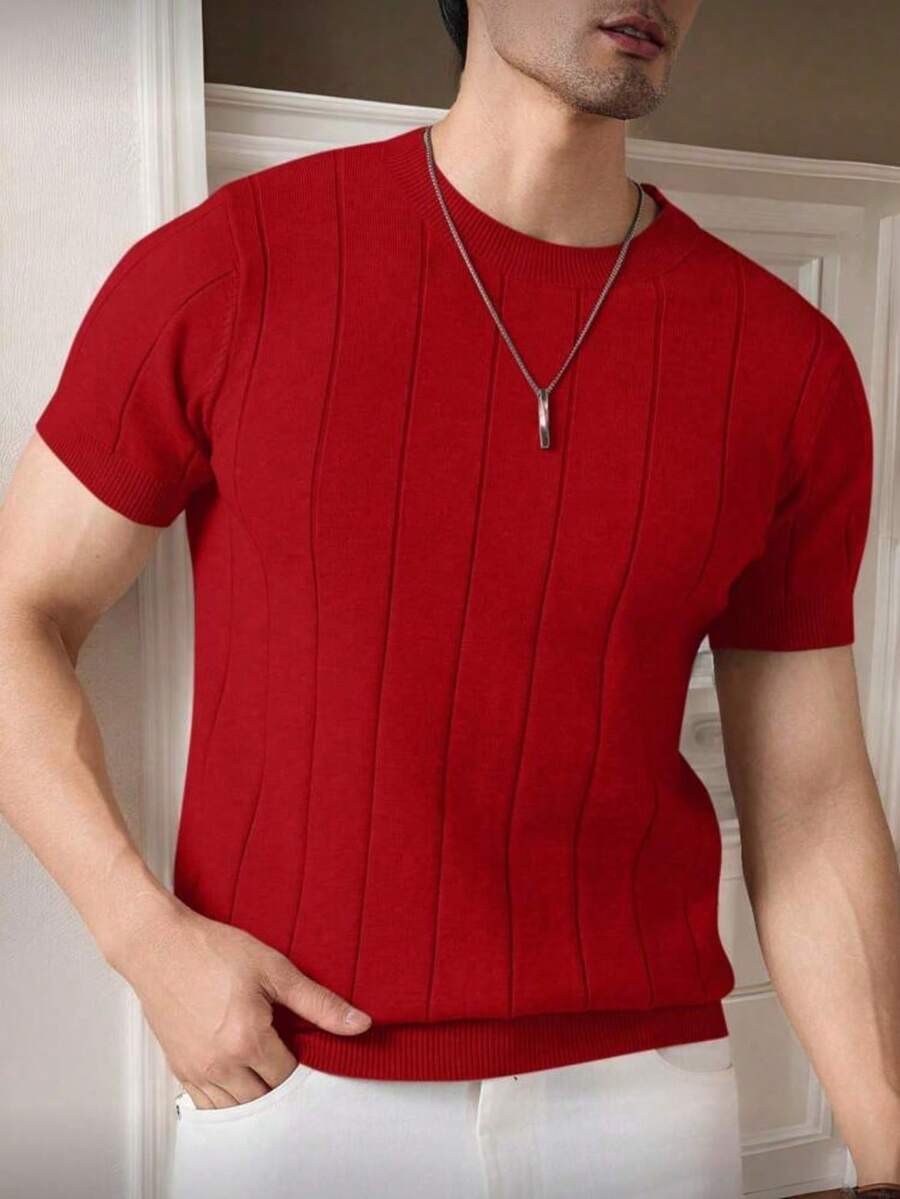 Camiseta Básica Masculina Malha