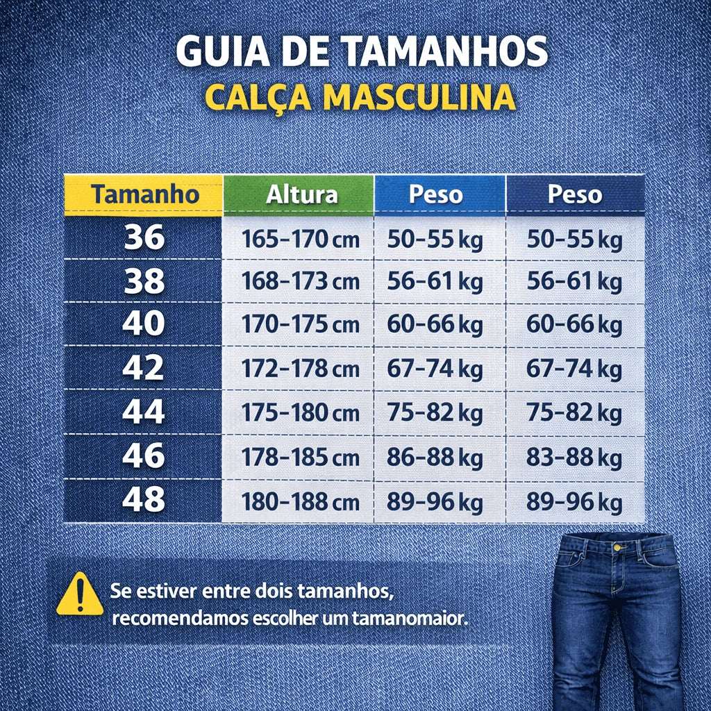 kit 3 Calças Denim Premium