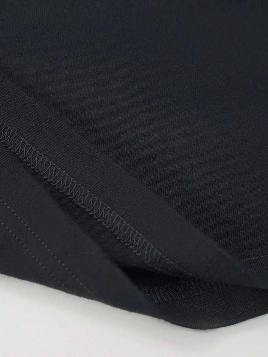 Camiseta de Manga Curta com Gola Redond