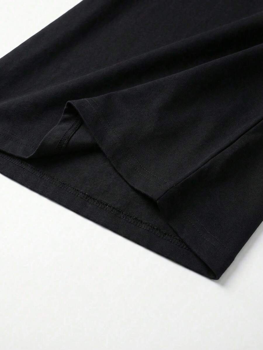 Camiseta de Manga Curta com Gola Redond